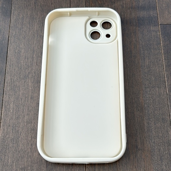 iPhone 14 PLUS Cream White Sherpa Phone Case, Winter Beige Cozy Accessory Tech - Picture 4 of 7